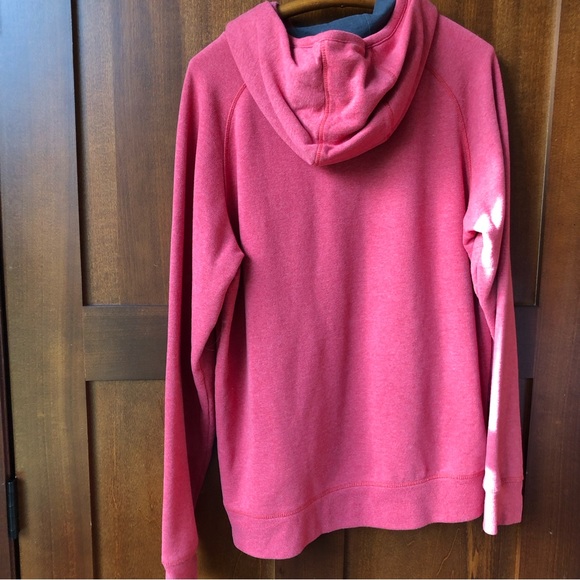 Men’s The North Face Red Hooded Fleece Sweatshirt Size Large - Picture 2 of 6